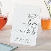 必要なのは愛とカクテル結婚の 台座サイン (インサイチュ)