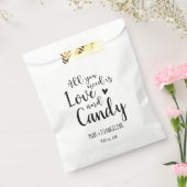 必要なのは愛とカスタマイズ結婚菓子 フェイバーバッグ (封をした状態)
