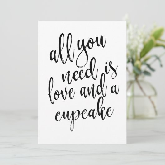 必要なのは愛とカップケーキのサイン手頃だけ 招待状 (スタンド正面)