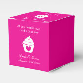 必要なのは愛とカップケーキピンク結婚の フェイバーボックス (正面サイド)