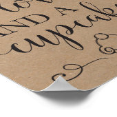 必要なのは愛とカップケーキ結婚の看板 ポスター (角)