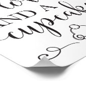 必要なのは愛とカップケーキ結婚の看板 ポスター (角)