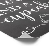 必要なのは愛とカップケーキ結婚の看板 ポスター (角)