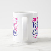 必要なのは愛とカップケーキ ジャンボコーヒーマグカップ (裏面)