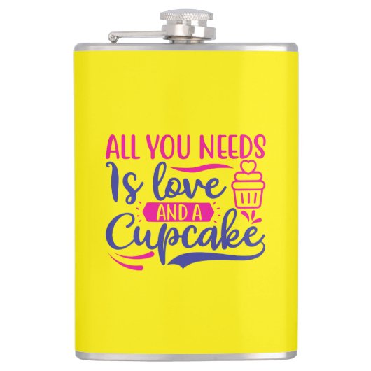 必要なのは愛とカップケーキ フラスク (正面)