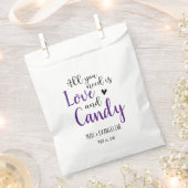 必要なのは愛とキャンディブラックとパープル フェイバーバッグ (クリップ留めされた状態)