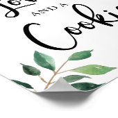 必要なのは愛とクッキーの緑の看板 ポスター (角)