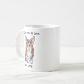 必要なのは愛とコーギだけだ コーヒーマグカップ (正面左)