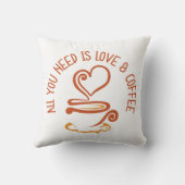 必要なのは愛とコーヒーだけだ クッション (裏面)