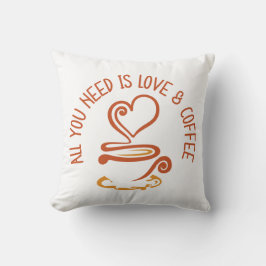 必要なのは愛とコーヒーだけだ クッション
