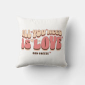 必要なのは愛とコーヒーだけだ クッション (裏面)