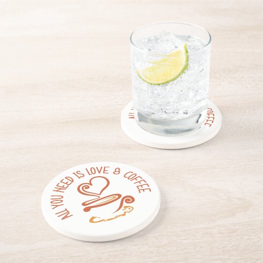 必要なのは愛とコーヒーだけだ コースター (側面)