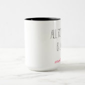 必要なのは愛とコーヒーだけだ マグカップ (中央)