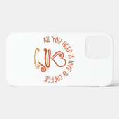 必要なのは愛とコーヒーだけだ Case-Mate iPhoneケース (裏面 (横))