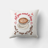 必要なのは愛とコーヒーだけ クッション (裏面)