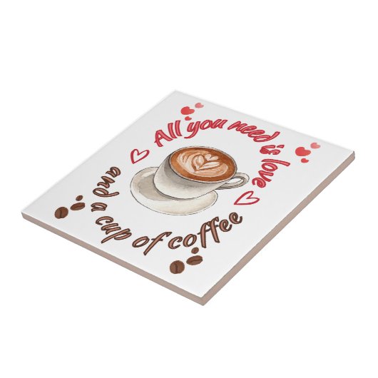 必要なのは愛とコーヒーだけ タイル (側面)