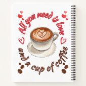 必要なのは愛とコーヒーだけ ノートブック (裏面)