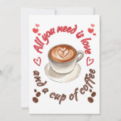 必要なのは愛とコーヒーだけ 招待状 (正面)