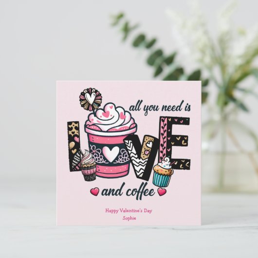 必要なのは愛とコーヒーのバレンティおもしろいンの日だけだ シーズンカード (スタンド正面)