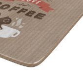 必要なのは愛とコーヒー – リス カッティングボード (角)