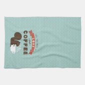 必要なのは愛とコーヒー – リス キッチンタオル (横)