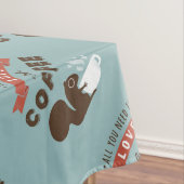 必要なのは愛とコーヒー – リス テーブルクロス (インサイチュ)