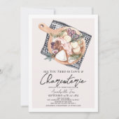 必要なのは愛とシャルキュテリーブライダルシャワー 招待状 (正面)