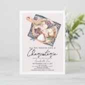 必要なのは愛とシャルキュテリーブライダルシャワー 招待状 (スタンド正面)