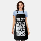 必要なのは愛とタコスだけだ エプロン (着用した状態)