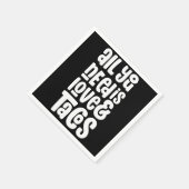 必要なのは愛とタコスだけだ スタンダードカクテルナプキン (角)