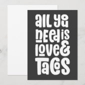 必要なのは愛とタコスだけだ 招待状 (正面/裏面)