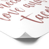 必要なのは愛とタコスのバラ金ゴールド ポスター (角)