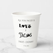 必要なのは愛とタコスのリハーサルのディナー 紙コップ (正面)