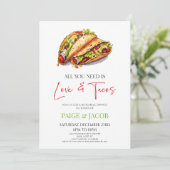 必要なのは愛とタコスのリハーサルディナー 招待状 (スタンド正面)