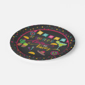 必要なのは愛とタコスの紙プレート- Blk ペーパープレート (アングル)