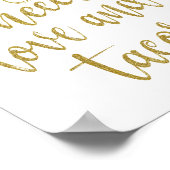 必要なのは愛とタコスの金ゴールド8x10サイン ポスター (角)