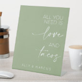 必要なのは愛とタコスの食結婚品表だけだ 台座サイン (インサイチュ)