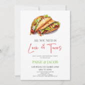 必要なのは愛とタコス婚約パーティ 招待状 (正面)