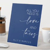 必要なのは愛とタコス結婚の青王室のさ 台座サイン (インサイチュ)