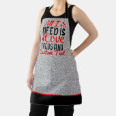 必要なのは愛とタコス - オーダーメイドテキスト エプロン (インサイチュ)