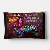 必要なのは愛とダシュント抽象芸術アート アクセサリーポーチ (裏面)