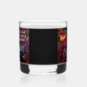 必要なのは愛とダシュント抽象芸術アート ウイスキーグラス (右)