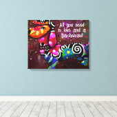 必要なのは愛とダシュント抽象芸術アート キャンバスプリント (インサイチュ (ウッドフロア))