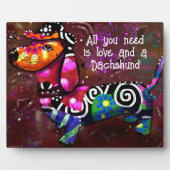 必要なのは愛とダシュント抽象芸術アート フォトプラーク (正面)