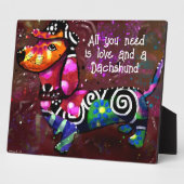 必要なのは愛とダシュント抽象芸術アート フォトプラーク (側面)