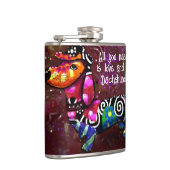 必要なのは愛とダシュント抽象芸術アート フラスク (右)