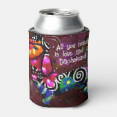 必要なのは愛とダシュント抽象芸術アート 缶クーラー (缶正面)