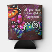 必要なのは愛とダシュント抽象芸術アート 缶クーラー (裏面)