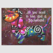 必要なのは愛とダシュント抽象芸術アート 薄葉紙 (正面)