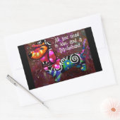 必要なのは愛とダシュント抽象芸術アート 長方形シール (封筒)